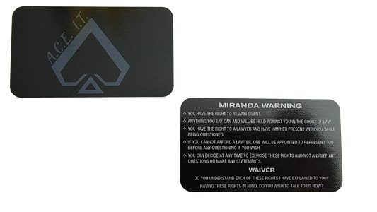 Metal Miranda Card